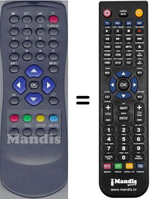 Comandament a distància equivalent WHV3466W