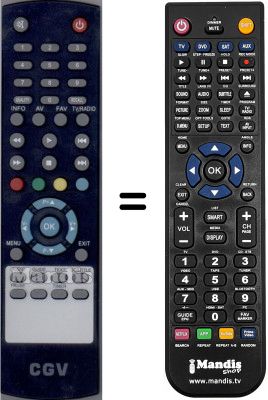 Comandament a distància equivalent WHV15755W