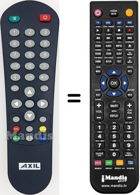 Comandament a dist&agrave;ncia equivalent Axil WHV12368W