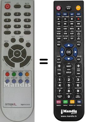 Comandament a dist&agrave;ncia equivalent RIMAX WHV3131W