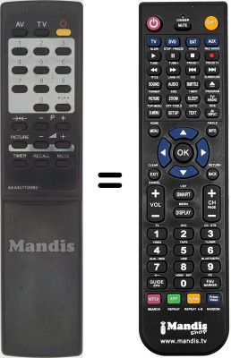 Comandament a dist&agrave;ncia equivalent Sanyo HVS54524