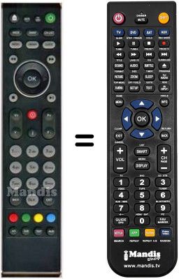 Comandament a distància equivalent HVS53498