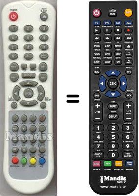 Comandament a dist&agrave;ncia equivalent HVS54848