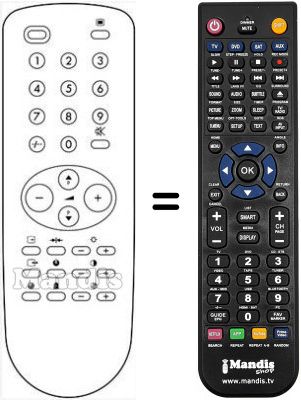 Comandament a distància equivalent HVS54488