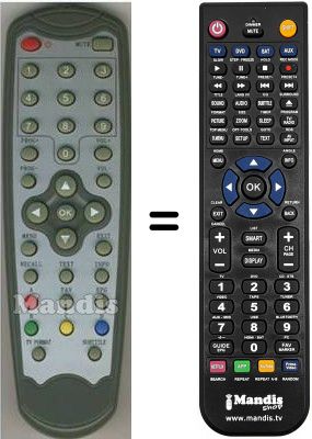 Comandament a dist&agrave;ncia equivalent HVS53329