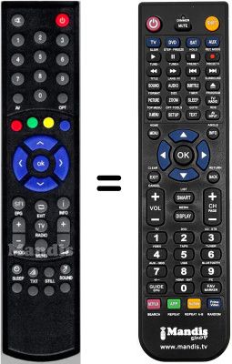 Comandament a distància equivalent HVS53541