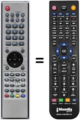 Comandament a distància equivalent GOLDEN INTERSTAR HVS53271