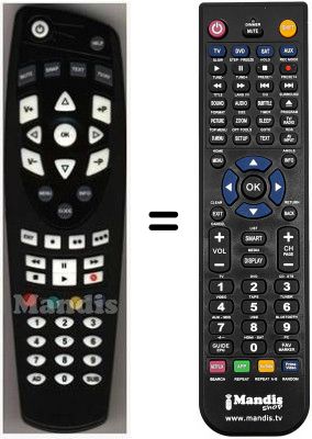 Comandament a dist&agrave;ncia equivalent HVS53477