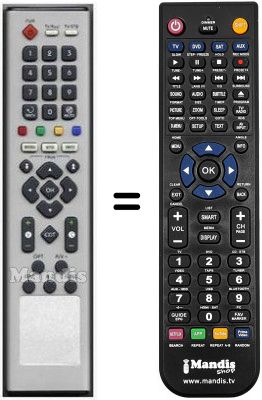 Comandament a dist&agrave;ncia equivalent HVS53371