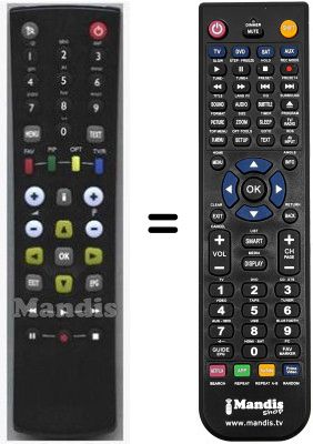 Comandament a distància equivalent Benq HVS53496