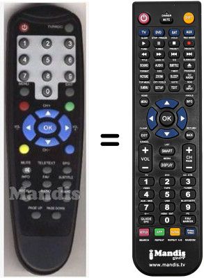 Comandament a distància equivalent HVS53393