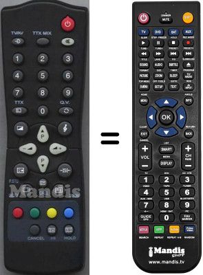 Comandament a distància equivalent HVS54705