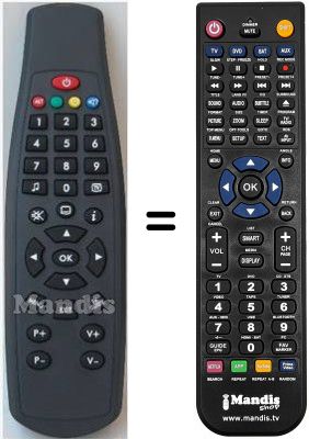 Comandament a dist&agrave;ncia equivalent HVS53620