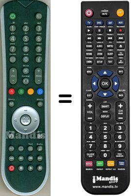 Comandament a distància equivalent SAGEMCOM HVS53456