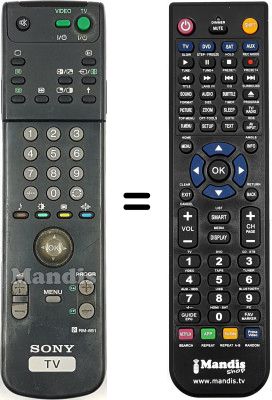 Comandament a distància equivalent Sony WHV7898