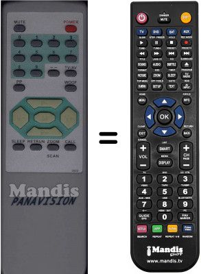 Comandament a dist&agrave;ncia equivalent WHV3201