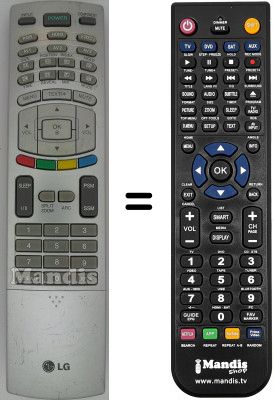 Comandament a dist&agrave;ncia equivalent LG SEC15694