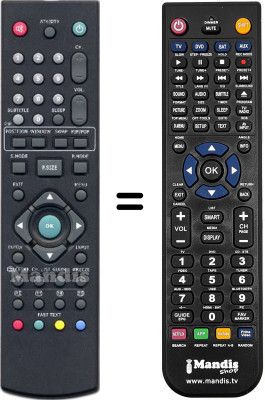 Comandament a distància equivalent Belson WHV15794