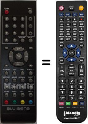 Comandament a distància equivalent Blusens WHV15786