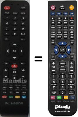 Comandament a distància equivalent Blusens WHV14320