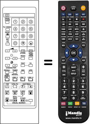 Comandament a distància equivalent Continental Edison SEC2442