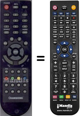 Comandament a distància equivalent Changhong WHV14327