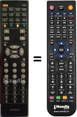 Comandament a distància equivalent TC09XGIT-7