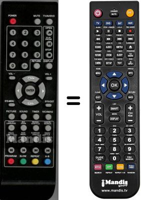Comandament a distància equivalent Prosonic SEC14271