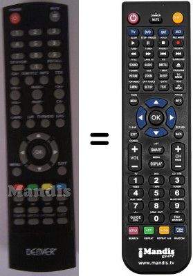 Comandament a distància equivalent Denver WHV12355
