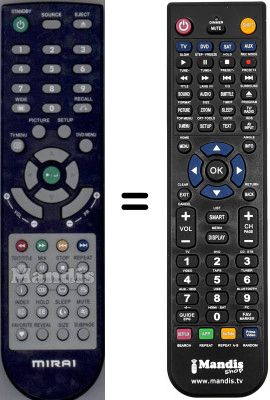 Comandament a dist&agrave;ncia equivalent Mirai SEC15209