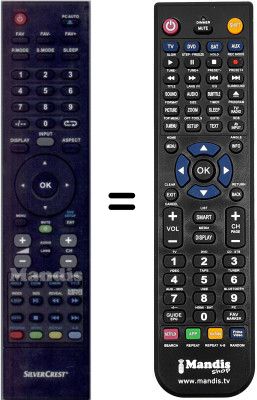 Comandament a dist&agrave;ncia equivalent Silvercrest WHV12277