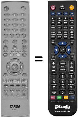 Comandament a distància equivalent Targa WHV3444