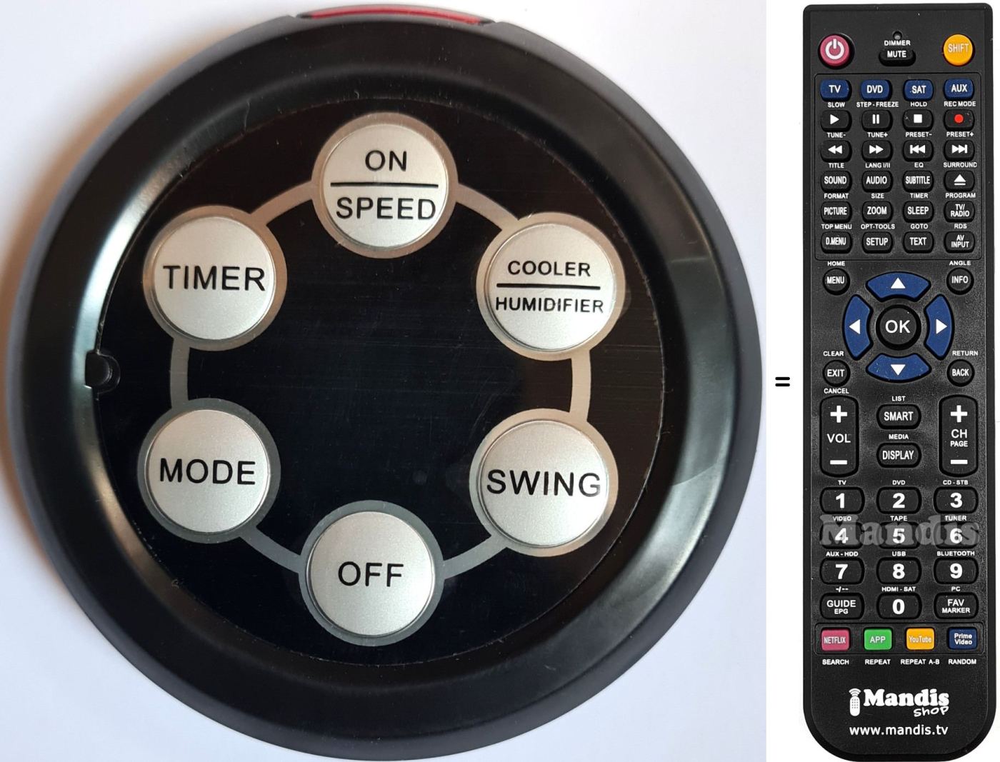 Comandament a dist&agrave;ncia equivalent Air Cooler